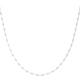 14K Gold 30-Diamond Station Necklace (Extra-Long)